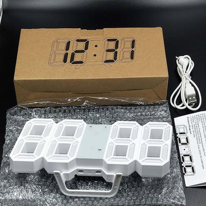 Smart 3D Wall Clock Alarm