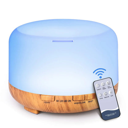 Humidificateur diffuseur d'arômes avec télécommande