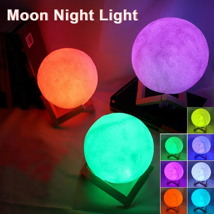 Lampe LED en Forme de Lune